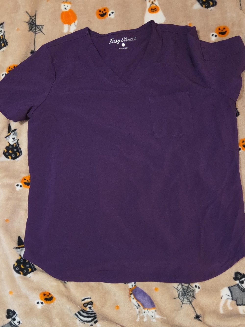 Men’s V-Neck Pocket Tee — Purple